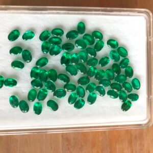 Emerald Oval 6x4mm Zambia Green Gemstone