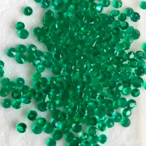 Emerald Round D/C 1.5-4mm Zambia Green Gemstone