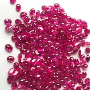 Ruby Oval 4x3mm Burma Red Gemstone