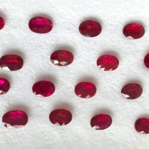 Ruby Oval 7x5mm Red Gemstone