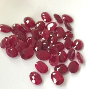 Ruby Oval 8x6mm Mozambic Red Gemstone