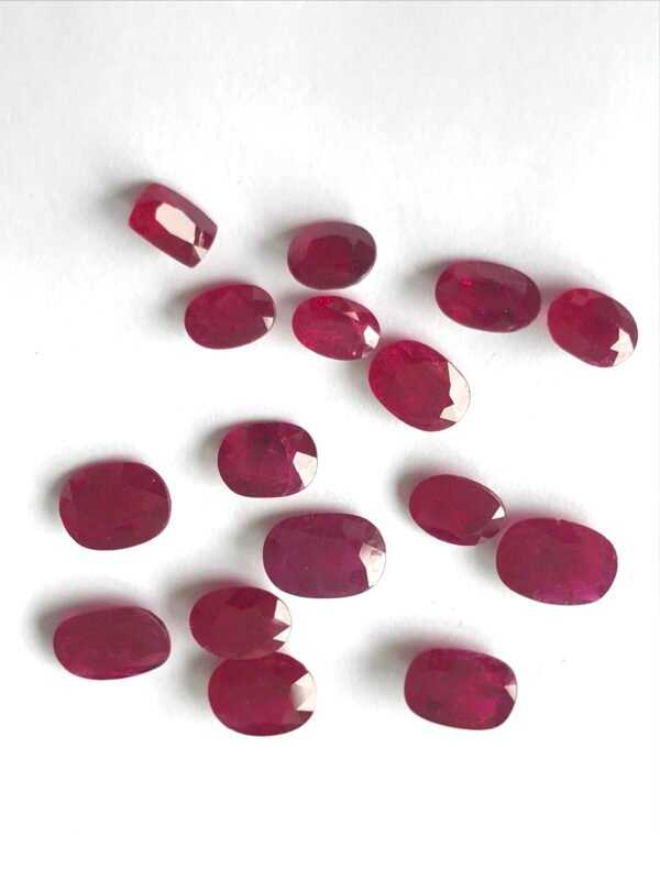 77.04 Cts Ruby Oval Shape 11x8-14x10mm Red Color Gemstone From Mozambic All are per cts price , Contact us directly to buy this item