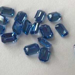 Sapphire Octagon 6x4-6.5x4.5mm Blue Gemstone