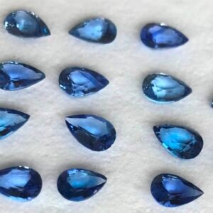 Sapphire Pear 7x5-9x6mm Blue Gemstone