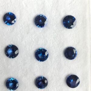 Sapphire Round D/C 7-7.4mm Blue Gemstone