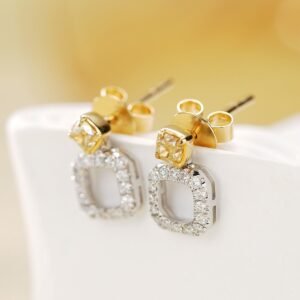 Diamond Earring 0.24 Cts in 18k Gold Jewelry