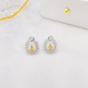 Diamond Earring 0.34 Cts in 18k Gold Jewelry