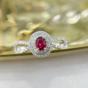 Ruby Ring 0.25 Cts in 18k Gold Jewelry