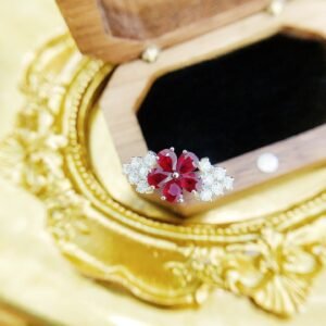 Ruby Ring 1.12 Cts in 18k Gold Jewelry