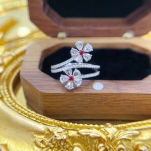 Ruby Ring 0.08 Cts in 18k Gold Jewelry