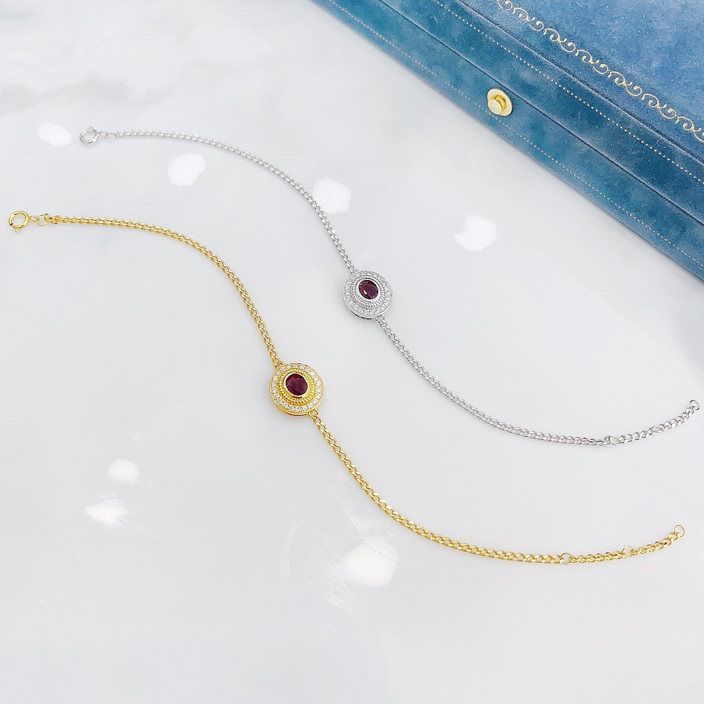 Ruby Bracelet 0.56 Cts in 18k Gold Jewelry