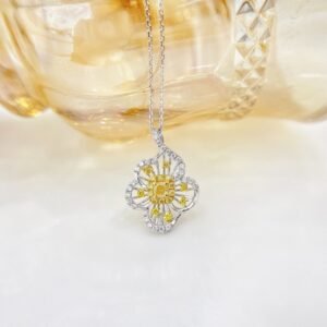 Diamond Pendant 0.18 Cts in 18k Gold Jewelry