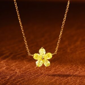 Diamond Pendant 0.45 Cts in 18k Gold Jewelry