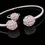 silver bangle Pure Silver Bangle with Ring Set with Sparkling Cubic Zircon Stones Gift for Women Affordable 6 silver bangle March 2026