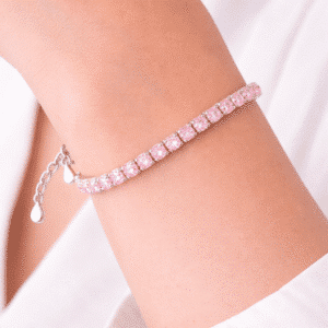 Silver Tennis Bracelet CZ | Pure Sterling Silver Brilliant Diamond-Look Bracelet Crazy