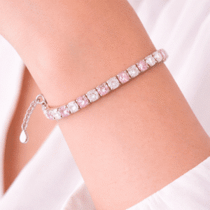 Silver Tennis Bracelet CZ | Pure Sterling Silver Brilliant Diamond-Look Bracelet Crush