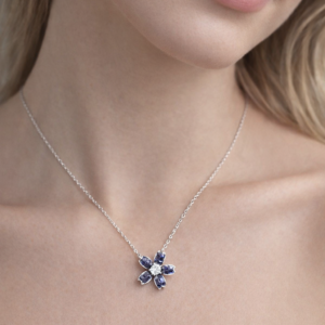 925 Silver Pendant Jewelry in Cubic Zircon for Girls & Women