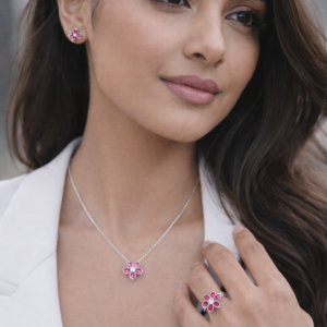 925 Silver jewerly sets in Cubic Zircon for Girls & Women