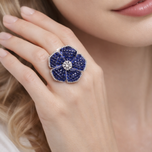 925 Silver Ring Jewelry in Cubic Zircon for Girls & Women Sizes