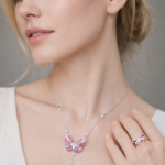 Jewelry Sets 925 Silver jewerly sets in Cubic Zircon for Girls & Women 6 Elegant jewelry with butterfly design.