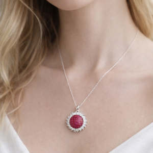 925 Silver Pendant Jewelry in Cubic Zircon for Girls & Women