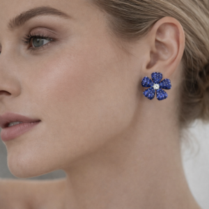 925 Silver Earrings Jewelry in Cubic Zircon for Girls & Women