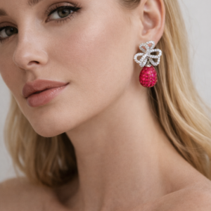 925 Silver Earrings Jewelry in Cubic Zircon for Girls & Women