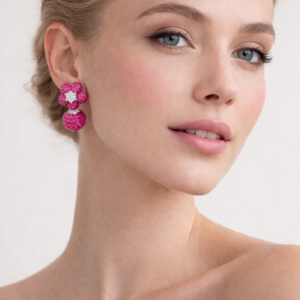 925 Silver Earrings Jewelry in Cubic Zircon for Girls & Women