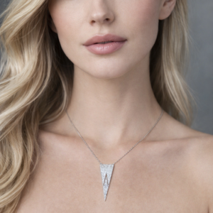 925 Silver Pendant Jewelry in Cubic Zircon for Girls & Women