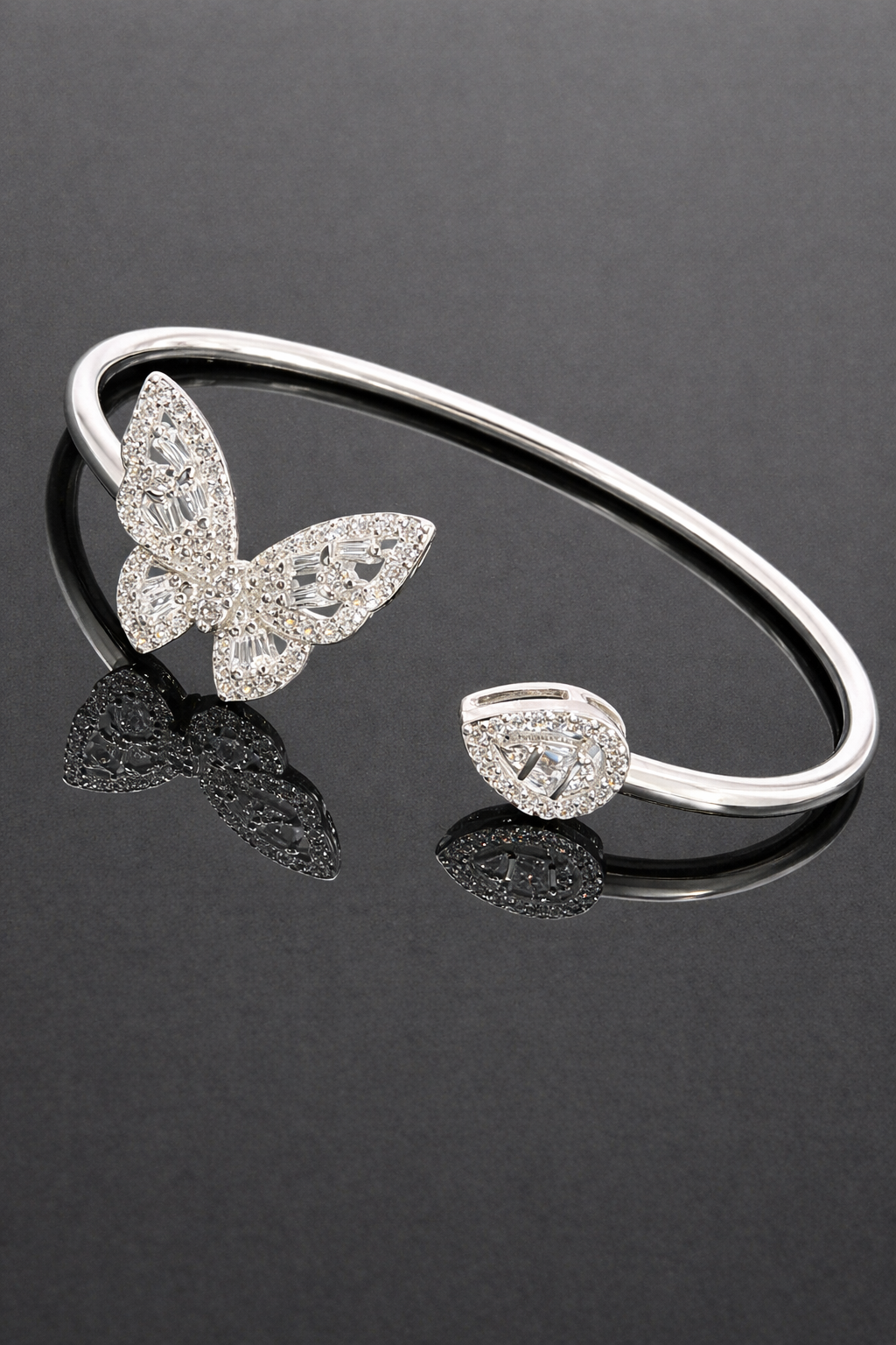 silver bangle Pure Silver Bangle with Ring Set with Sparkling Cubic Zircon Stones Gift for Women Surprise for her 4 silver bangle March 2026