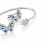 silver bangle Pure Silver Bangle with Ring Set with Sparkling Cubic Zircon Stones Gift for Women Luxurious 6 silver bangle March 2026