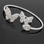 silver bangle Pure Silver Bangle with Ring Set with Sparkling Cubic Zircon Stones Gift for Women Surprise for her 6 silver bangle March 2026