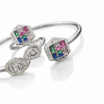 silver bangle Pure Silver Bangle with Ring Set with Sparkling Cubic Zircon Stones Gift for Women Impressive 6 silver bangle March 2026