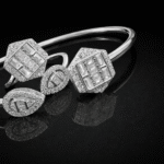 silver bangle Pure Silver Bangle with Ring Set with Sparkling Cubic Zircon Stones Gift for Women Surprising 6 silver bangle March 2026