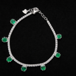 Silver Bracelet Elegant Silver Cubic Zircon Bracelet for Girls & Women Daily Wear Jewelry Adjustable Exciting 6 Elegant silver necklace with emeralds