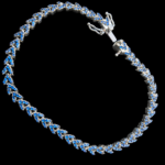 Silver Bracelet Elegant Silver Cubic Zircon Bracelet for Girls & Women Daily Wear Jewelry Adjustable Have You Heard 6 Elegant blue gemstone bracelet design