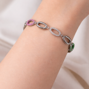 Colorful bracelet on a wrist