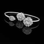 silver bangle Pure Silver Bangle with Ring Set with Sparkling Cubic Zircon Stones Gift for Women today 6 silver bangle March 2026