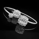 silver bangle Pure Silver Bangle with Ring Set with Sparkling Cubic Zircon Stones Gift for Women Latest 6 silver bangle March 2026