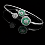 silver bangle Pure Silver Bangle with Ring Set with Sparkling Cubic Zircon Stones Gift for Women UndPriced 6 silver bangle March 2026