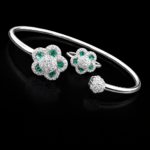 silver bangle Pure Silver Bangle with Ring Set with Sparkling Cubic Zircon Stones Gift for Women Gift 6 silver bangle March 2026