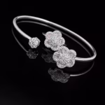 silver bangle Pure Silver Bangle with Ring Set with Sparkling Cubic Zircon Stones Gift for Women Have You Heard 6 silver bangle March 2026