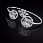 silver bangle Pure Silver Bangle with Ring Set with Sparkling Cubic Zircon Stones Gift for Women today 6 silver bangle March 2026