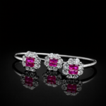 silver bangle Pure Silver Bangle with Ring Set with Sparkling Cubic Zircon Stones Gift for Women Unique 6 silver bangle March 2026