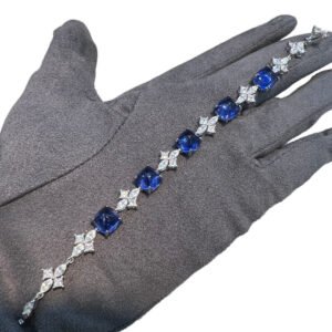 Sparkling Party Wear Gold Plated Luxury 925 Bracelets