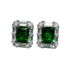 Anniversary Gift Gold Plated Luxury 925 CZ Earrings