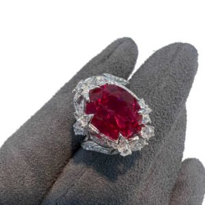 Anniversary Gift Gold Plated Luxury 925 CZ Rings