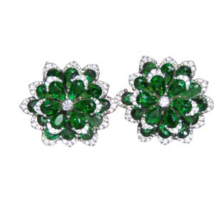 Affordable Gift: Modern Luxury Gold Plated 925 CZ Earrings