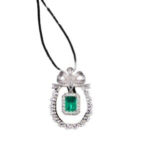 Affordable Modern Silver CZ Pendants | Party Wear