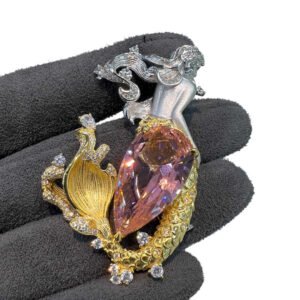 Everyday Wear Modern Luxury Silver CZ Brooches